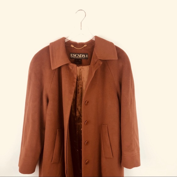 Escada long brown coat - Picture 2 of 7